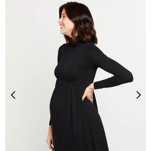 Black maternity dress